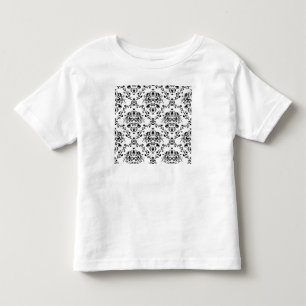 Weiße und schwarze Damaskus Kleinkind T-shirt