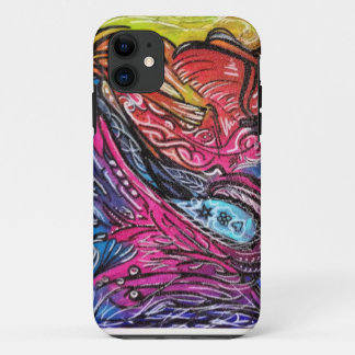 weiße und schwarze Details über iPhone 11 Hülle