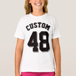 Weiße und schwarze Kinder| Sports Jersey Hoodie
