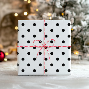 Weiße und schwarze Salt and Pepper Mischung mit Pu Geschenkpapier Set