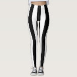 Weiße und schwarze Streifen Leggings<br><div class="desc">Jeder mag Streifen. Stell dich heraus!</div>