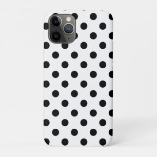Weiße und schwarze Tupfen Punkte Case-Mate iPhone Hülle