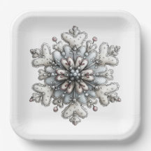 WEIßE UND SILBERNE WEIHNACHTS-WINTERSCHNEEFLOCKEN
