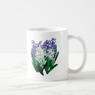 Weiße und violette Hyazinthen Kaffeetasse