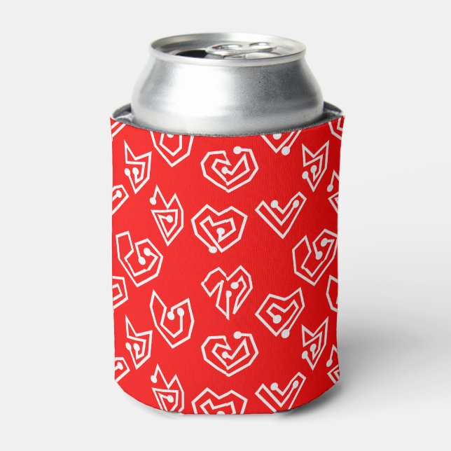 Weiße Valentinische Mazes Dosenkühler (Kanne Vorderseite)