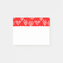 Weiße Valentinische Mazes Post-it Klebezettel