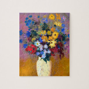 Weiße Vase mit Blume Odilon Redon