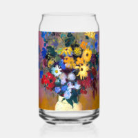 Weiße Vase mit Blume Odilon Redon
