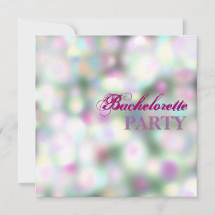 Weiße verschwommene Bokeh-Lichter Glamouröse Party Einladung