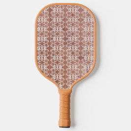 Weiße Verzierte Imitate Holzpaddel Pickleball Schläger