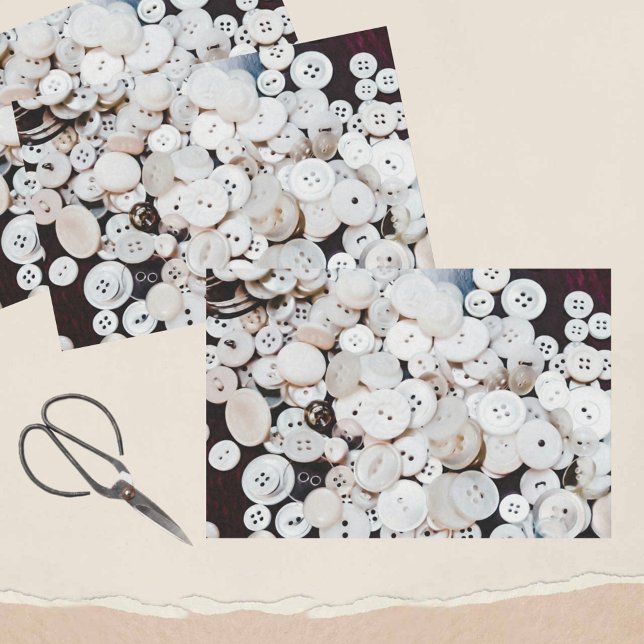 Weiße Vintage Nähtasten Seidenpapier (Von Creator hochgeladen)