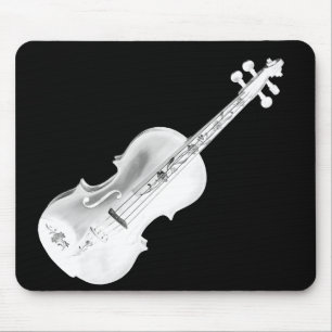 WEISSE VIOLINE AUF BLACK-MOUSEPAD MOUSEPAD
