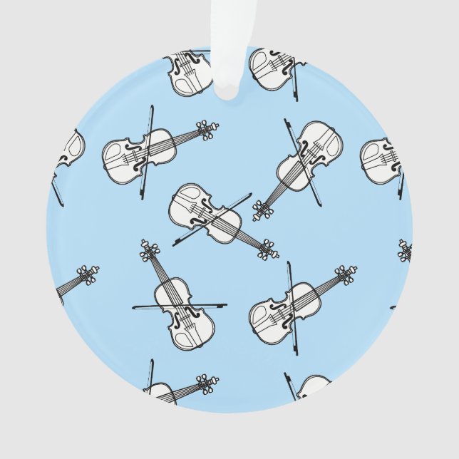 Weiße Violinen Ornament (Vorderseite)