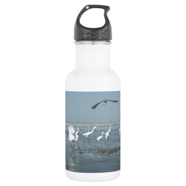 Weiße Vögel zeigen Hakuna matata.JPG Trinkflasche (Vorderseite)