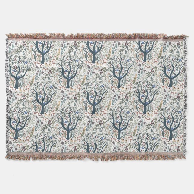 Weiße Volkskunst, Wald Erde Tones Decke (Vorderseite)