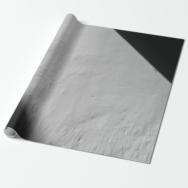 WEISSE WAND MIT SCHWARZTEXTIL GESCHENKPAPIER (Ungerollt)