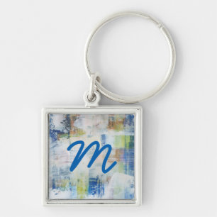 Weiße Wäsche III des Monogramm-  Schlüsselanhänger