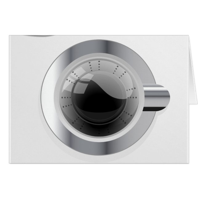 Weiße Waschmaschine (Vorderseite (Horizontal))