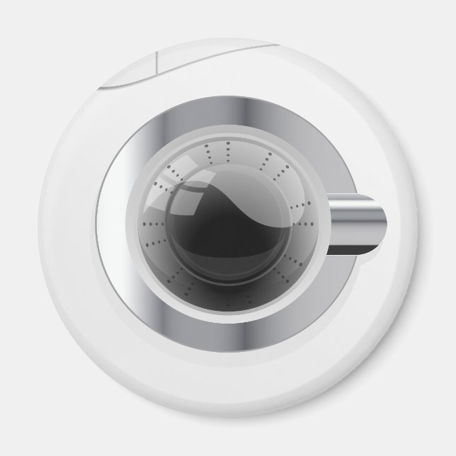 Weiße Waschmaschine Magnet (Vorne)