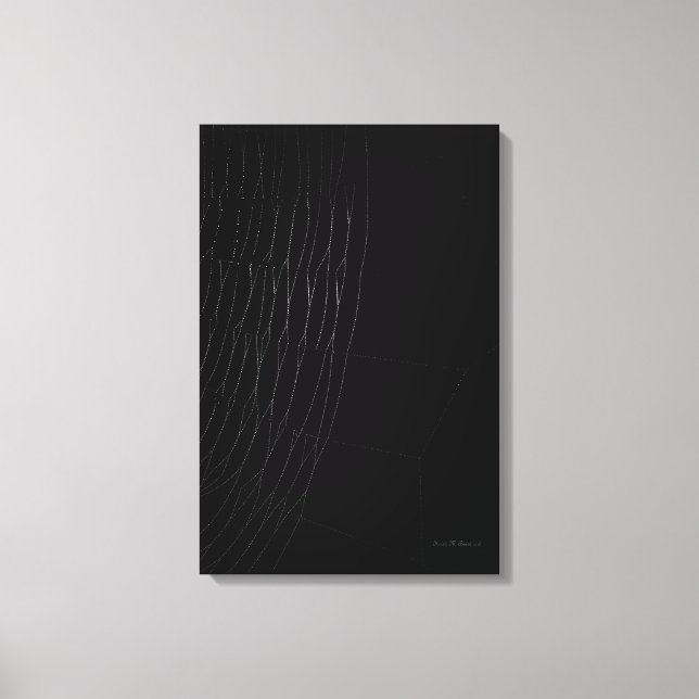 Weiße Webart mit schwarzem Leinwanddruck (Vorderseite)