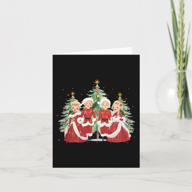 Weiße Weihnachten 1954 Weihnachten Weihnachtsfeier Karte (Vorderseite)