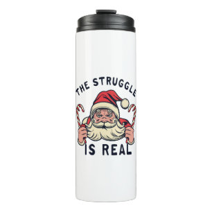 weiße Weihnachten, DER KAMPF IST REAL Thermosbecher