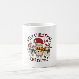 weiße Weihnachten ;HÄSSLICHE WEIHNACHTEN Kaffeetasse