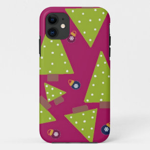 Weiße Weihnachtsbaumen Case-Mate iPhone Hülle