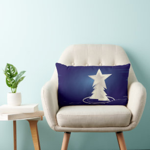 weiße Weihnachtsfeier Lendenkissen