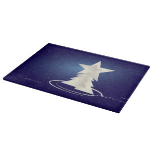 weiße Weihnachtsfeier Schneidebrett