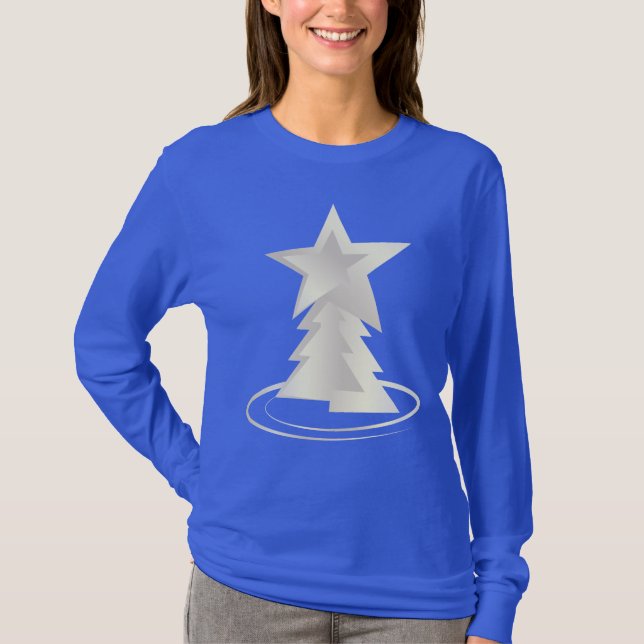 weiße Weihnachtsfeier T-Shirt (Vorderseite)