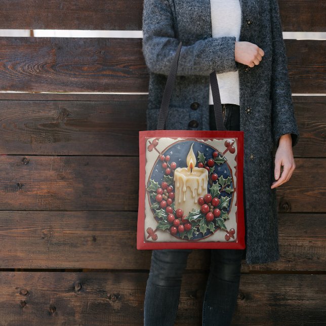 weiße Weihnachtskerze Tasche (Von Creator hochgeladen)