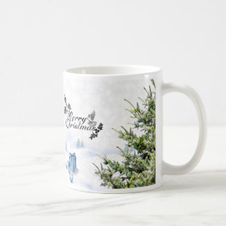 Weiße Weihnachtstasse Kaffeetasse