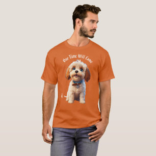 Weiße Welpen, Niedlicher Hund - T-Shirt