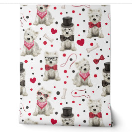 Weiße Westie mit Zubehör Whimsical Tapete