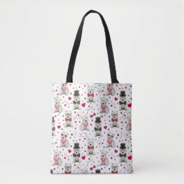 Weiße Westie mit Zubehör Whimsical Tasche