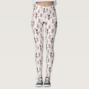 Weiße Westies mit Accessoires Whimsical Leggings
