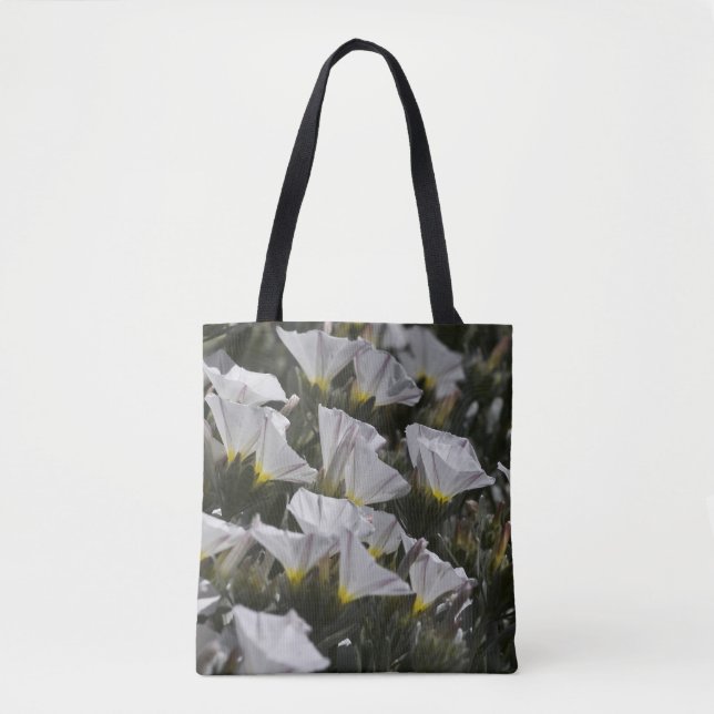 Weiße Wildblumen Tasche (Vorderseite)