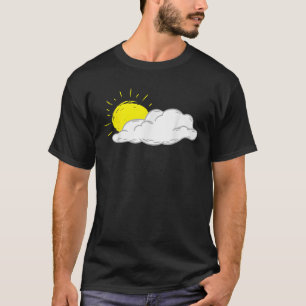 Weiße Wolke mit sonnenstrahlenden Männern Frauen K T-Shirt