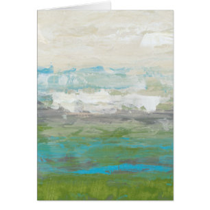 Weiße Wolken, die schöne Landschaft übersehen