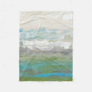 Weiße Wolken, die schöne Landschaft übersehen Fleecedecke