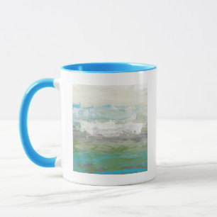 Weiße Wolken, die schöne Landschaft übersehen Tasse