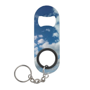 Weiße Wolken Mini Flaschenöffner