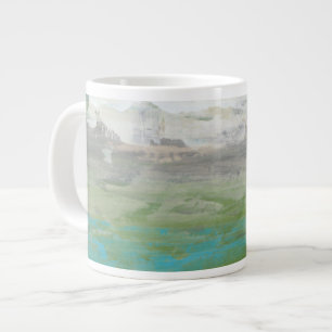 Weiße Wolken mit Blick auf die schöne Landschaft Jumbo-Tasse