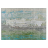 Weiße Wolken mit Blick auf die wunderschöne Landsc