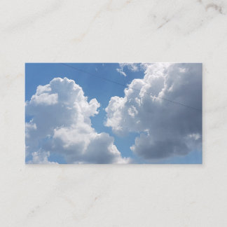 Weiße Wolken u. blauer Himmel-Visitenkarten 2019 Visitenkarte