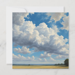 Weiße Wolken und Clear Blue Sky Card