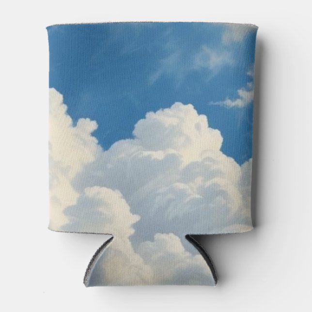 Weiße Wolken und klarer blauer Himmel Dosenkühler (Vorderseite)