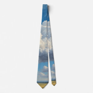 Weiße Wolken und klarer blauer Himmel Krawatte