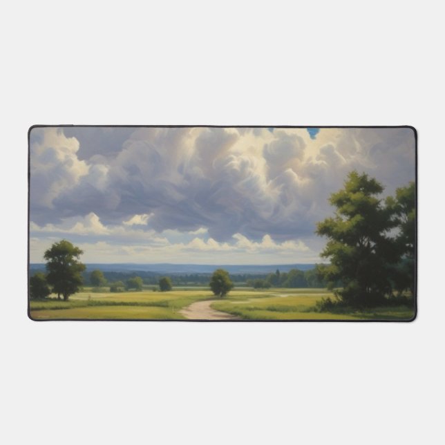Weiße Wolken und klarer blauer Himmel Schreibtischunterlage (Vorderseite)